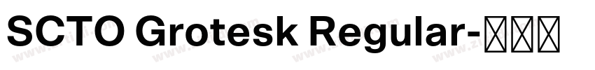 SCTO Grotesk Regular字体转换 SCTO Grotesk Regular字体转换